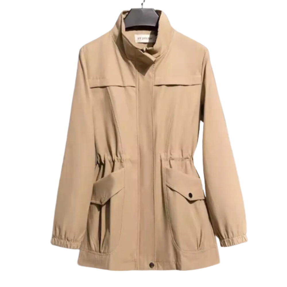 Kvinners Vindjakke Tidløs Design Skandinavisk Stil 0