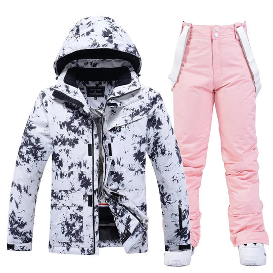 Kvinners Vinter Skidress med Hette 10