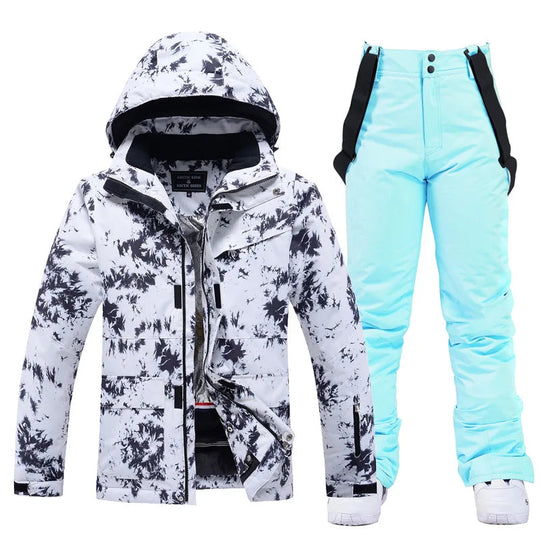 Kvinners Vinter Skidress med Hette 11