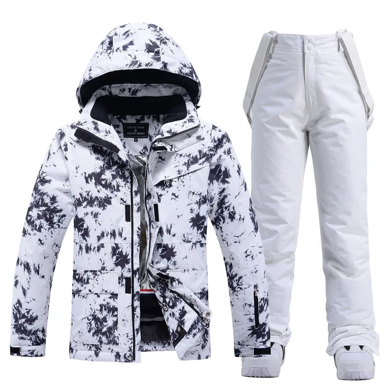 Kvinners Vinter Skidress med Hette 9
