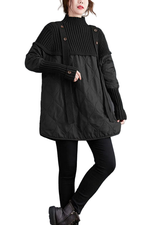 Kvinners Vintergenser med Patchwork Design 0