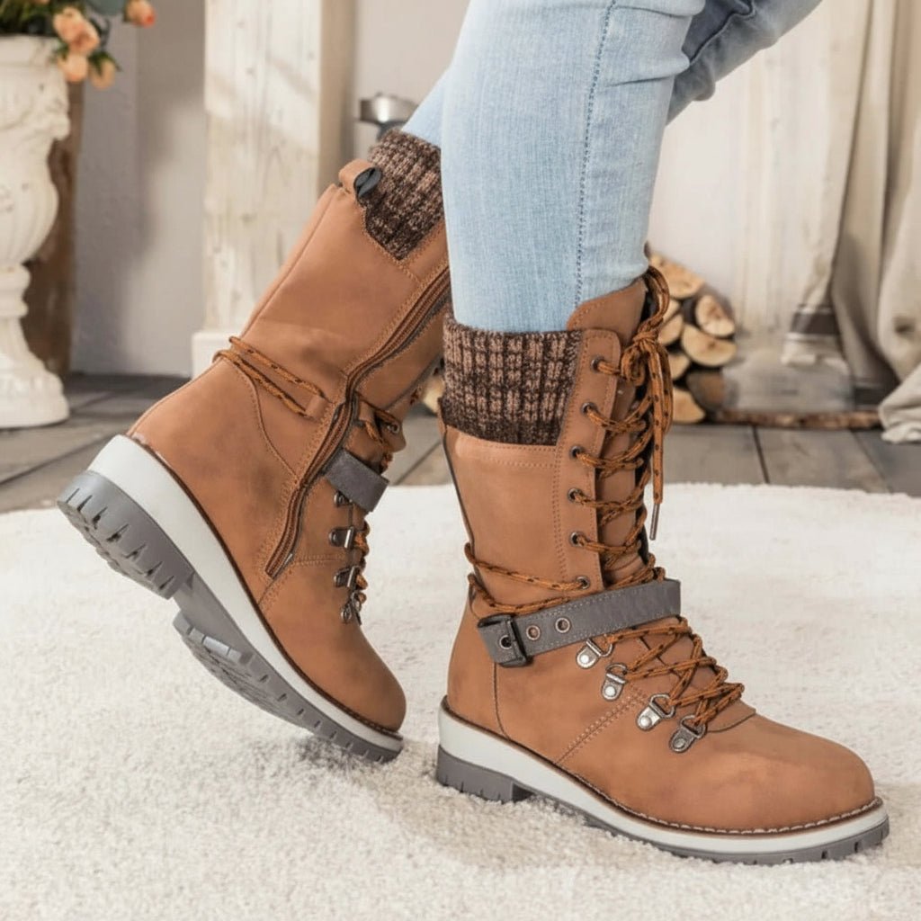 Kvinners Vinterstøvler med Vanntett Design 6