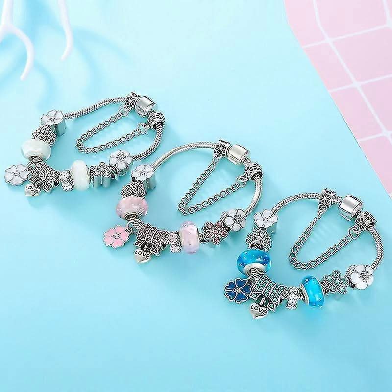 Kvinnes Blomstermotiv Armbånd 7