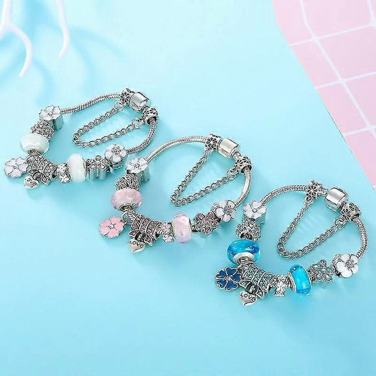 Kvinnes Blomstermotiv Armbånd 7