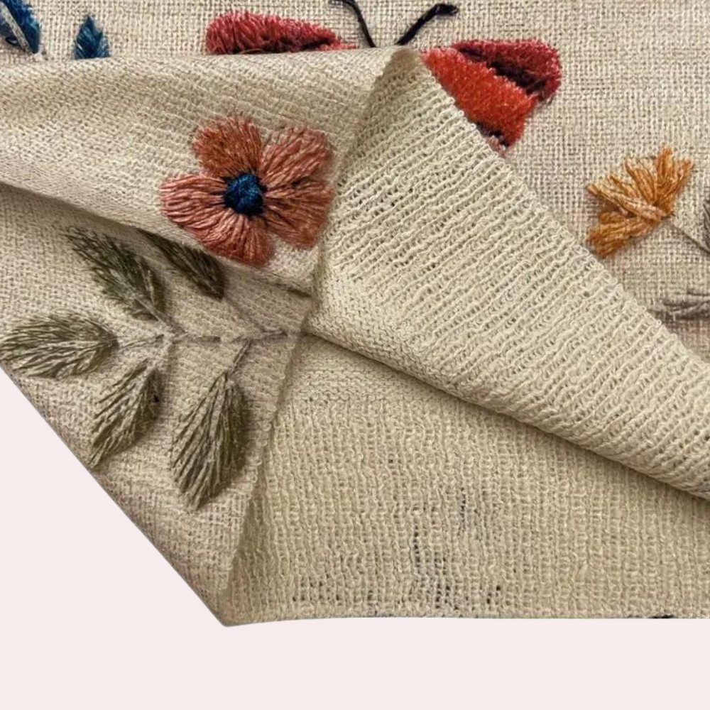 Kvinnes Damesweater Blomsterdesign Myk og Behagelig 4