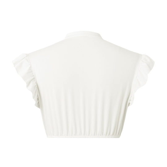 Kvinnes Dirndl Bluse med Volangermer 8