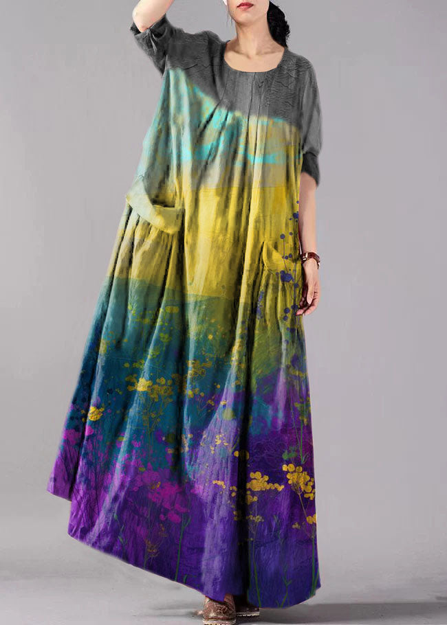 Kvinnes Feriekjole med Lange Ermer og Store Lommer 7