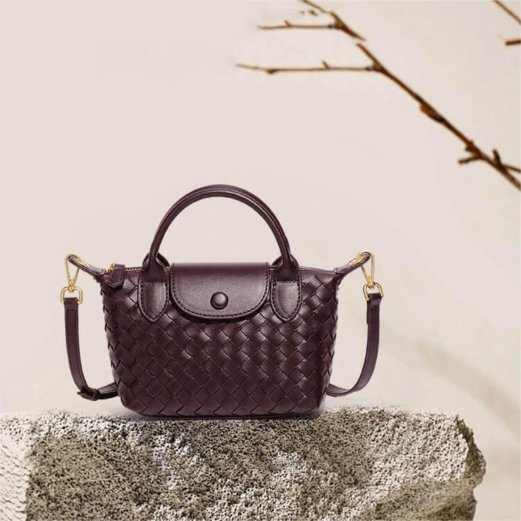 Kvinnes Flettet Mini Bag Elena 4