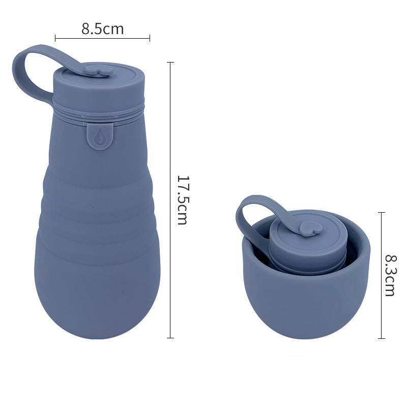 Kvinnes Sammenleggbar Drikkeflaske med Sikker Lukking 500 ml 0