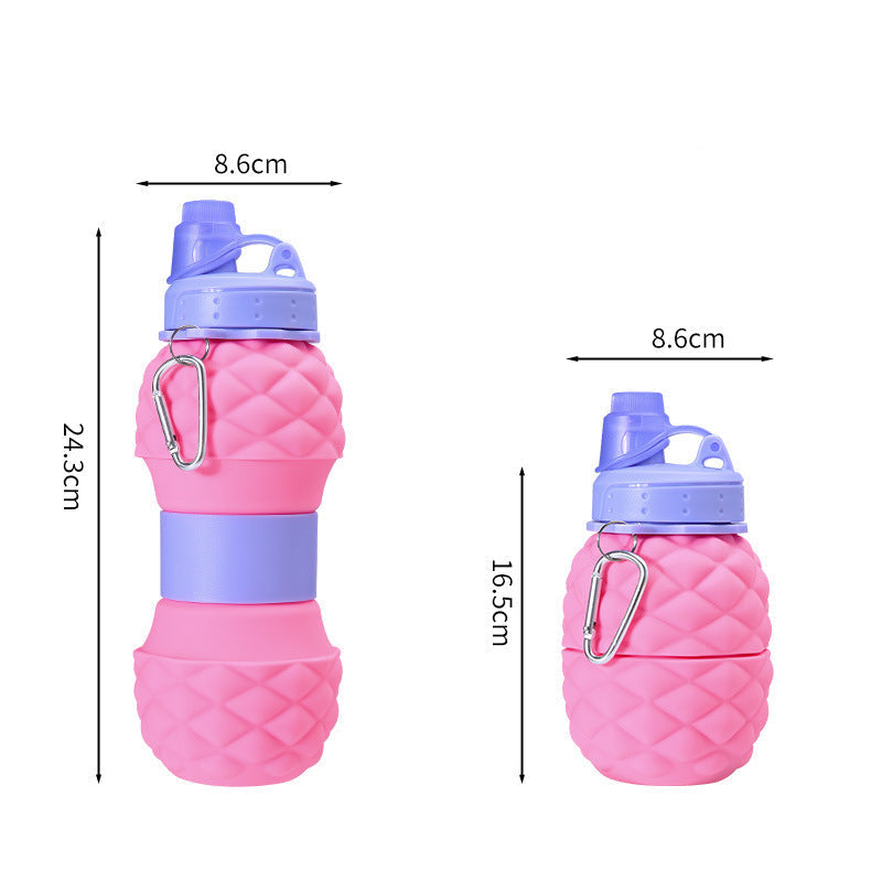 Kvinnes Sammenleggbar Vannflaske Praktisk 700 ml 4