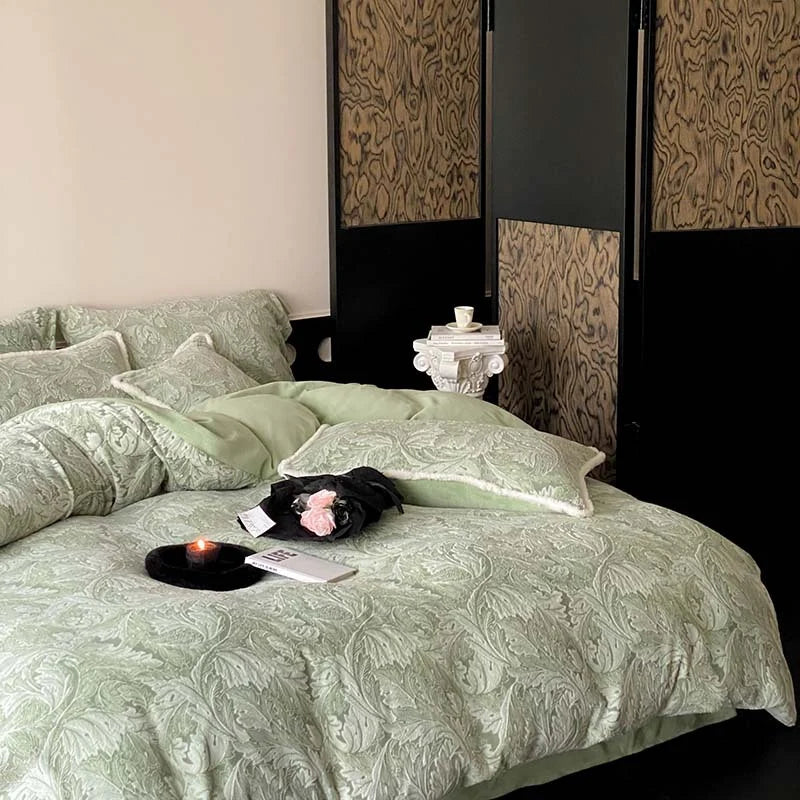 Kvinnes Sengetøysett Jacquard Paisley Mønster 2