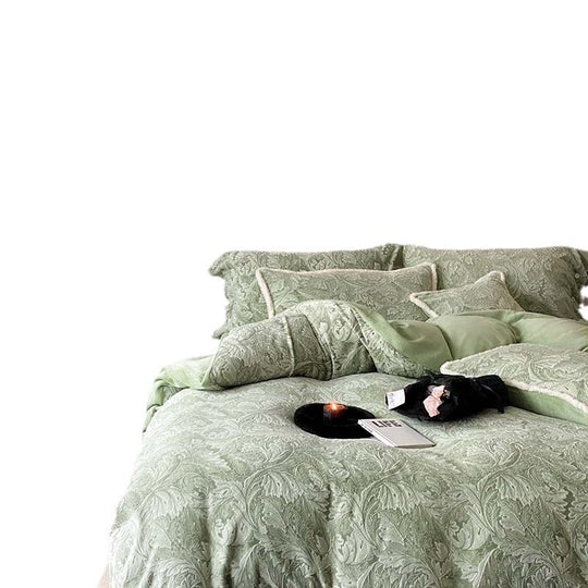 Kvinnes Sengetøysett Jacquard Paisley Mønster 5