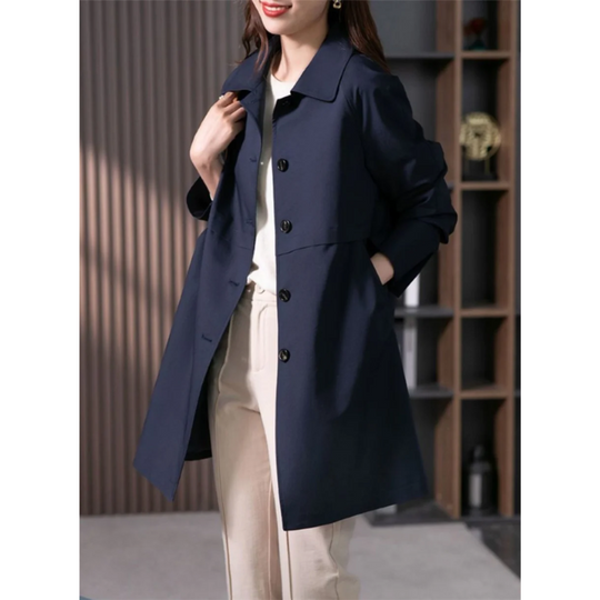 Kvinnes Trenchcoat Klassisk Stil 1