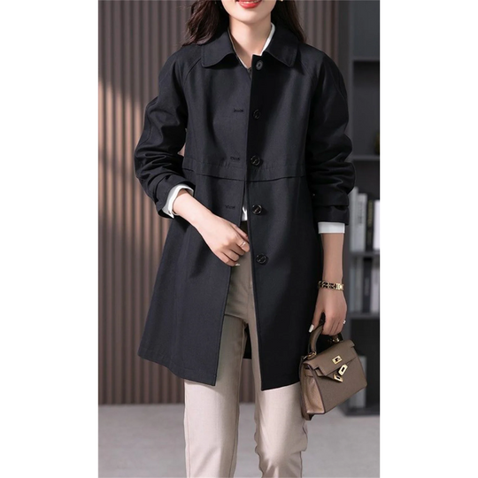 Kvinnes Trenchcoat Klassisk Stil 2