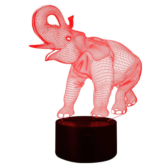 LED-nattlys Elefant med Fjernkontroll og Berøringsstyring 4