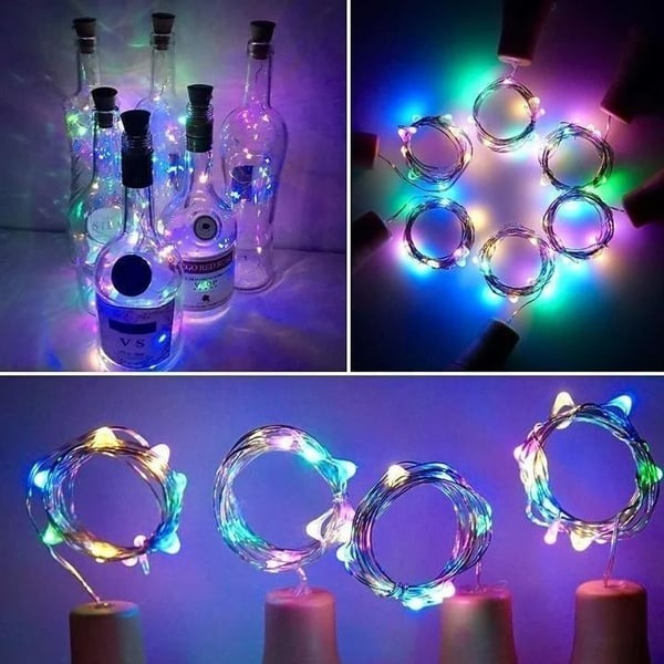 LED Flaskelys Kork Nattlampe for Dekorasjon 0