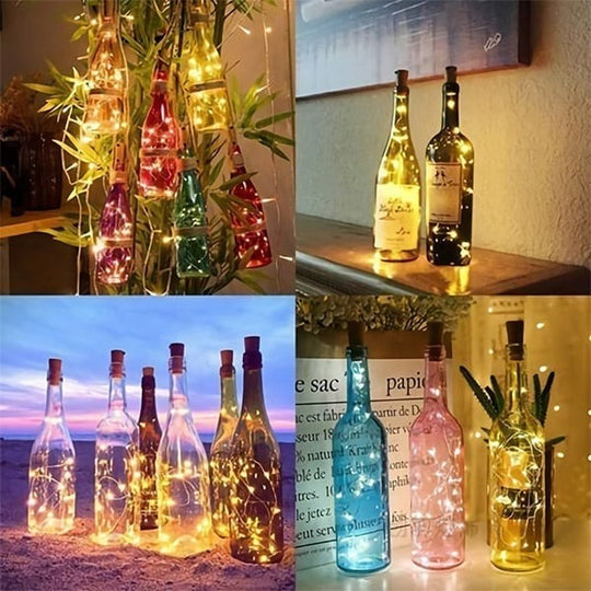 LED Flaskelys Kork Nattlampe for Dekorasjon 4