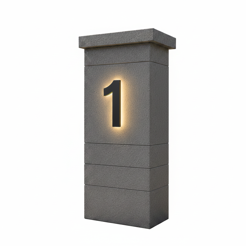 LED Husnummer for Moderne Hjem 0