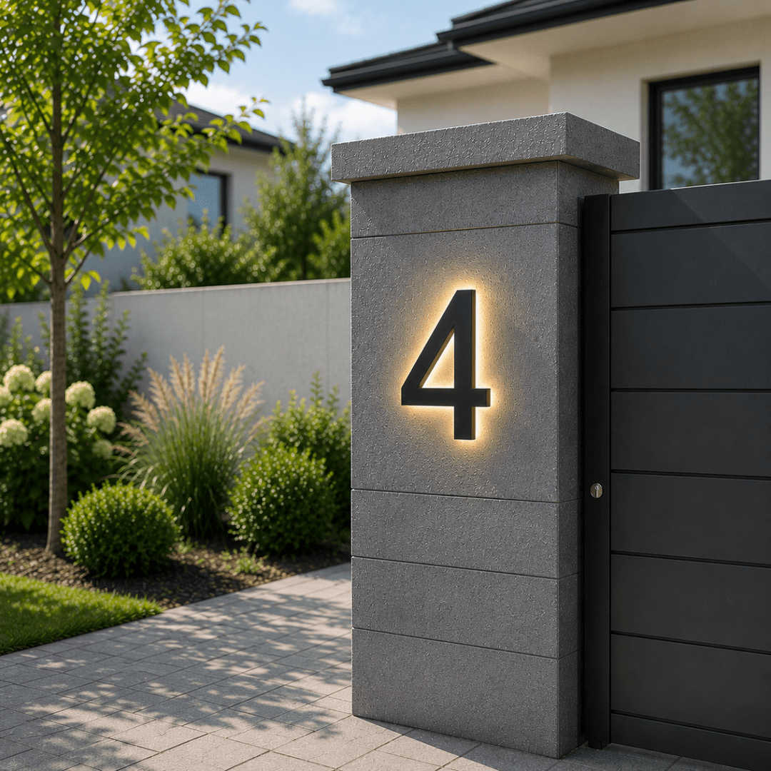 LED Husnummer for Moderne Hjem 4