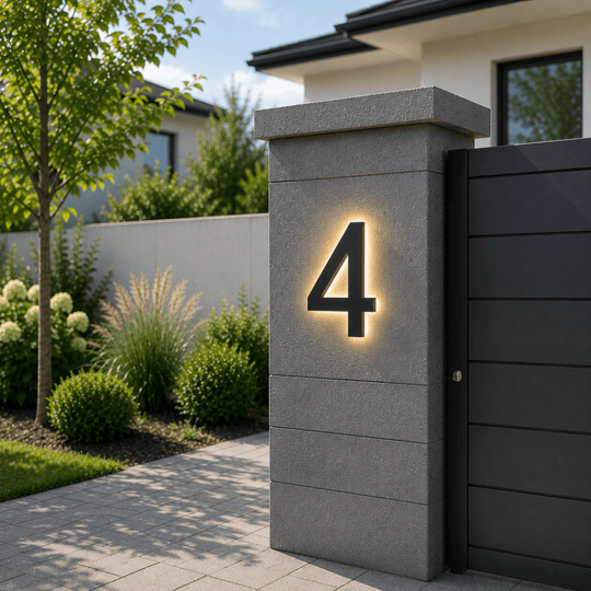 LED Husnummer for Moderne Hjem 4