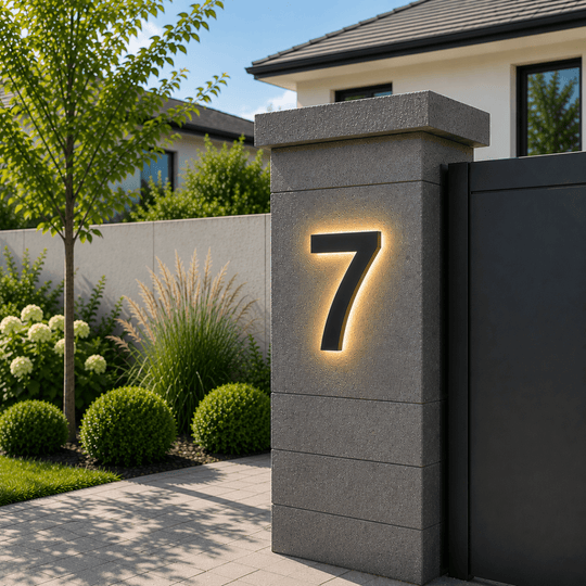 LED Husnummer for Moderne Hjem 7