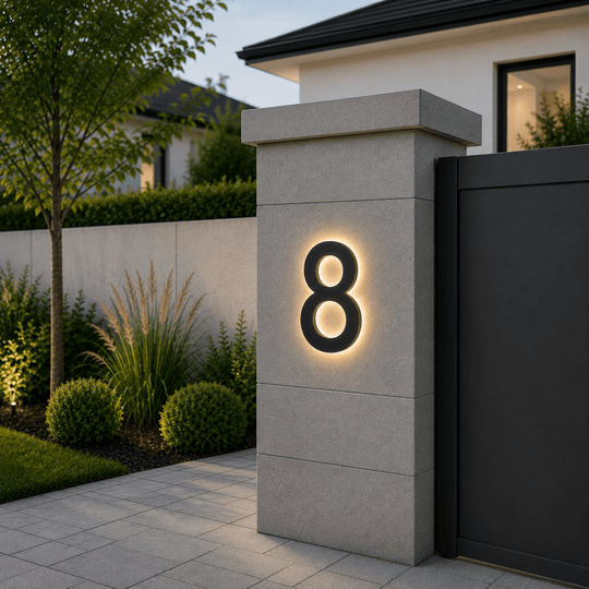 LED Husnummer for Moderne Hjem 8