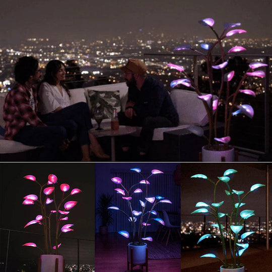 LED Lampe i Planteform med Fargeveksling 1