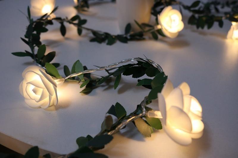 LED Lyslenke med Blomsterdesign for Romdekorasjon 9