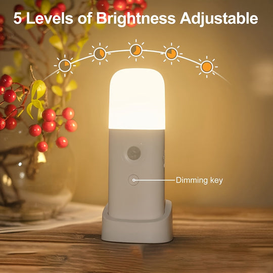LED Nattlampe med Bevegelsessensor og Justerbar Lysstyrke for Barn 2