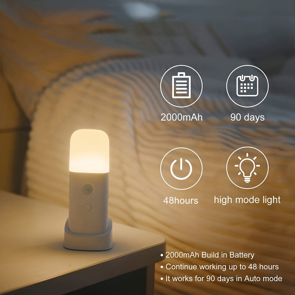 LED Nattlampe med Bevegelsessensor og Justerbar Lysstyrke for Barn 4