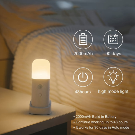 LED Nattlampe med Bevegelsessensor og Justerbar Lysstyrke for Barn 4