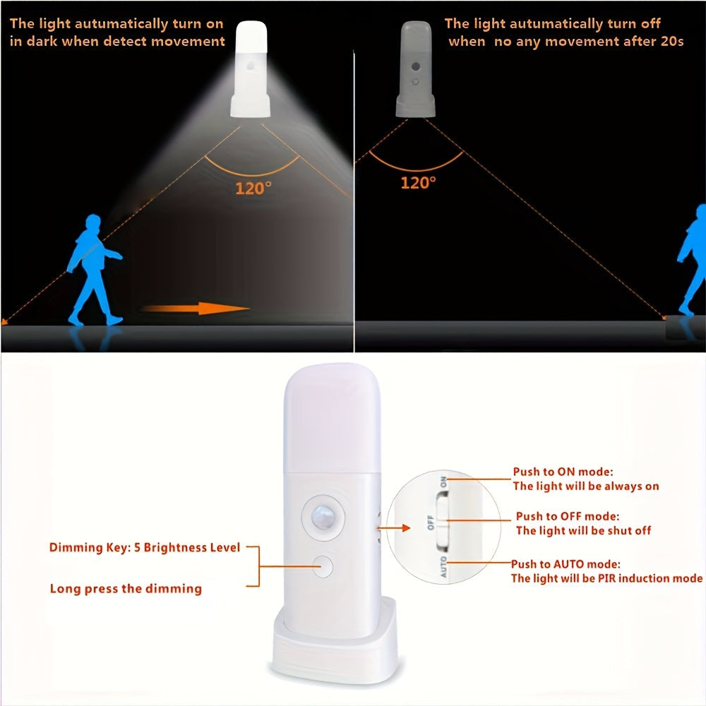 LED Nattlampe med Bevegelsessensor og Justerbar Lysstyrke for Barn 7