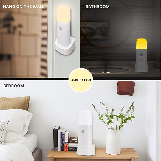 LED Nattlampe med Bevegelsessensor og Justerbar Lysstyrke for Barn 8