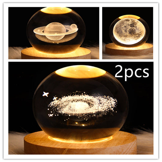 LED Nattlys 3D Galaxy Design Moderne Minimalisme 10
