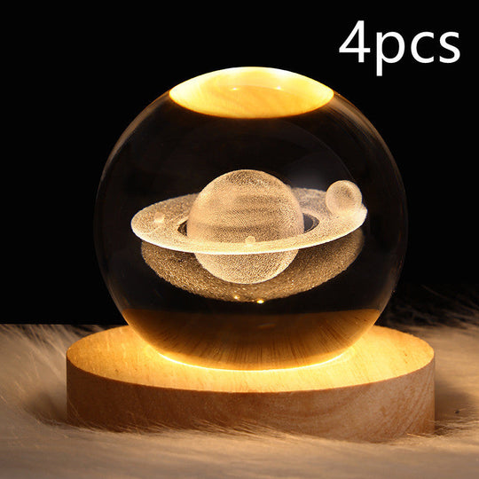 LED Nattlys 3D Galaxy Design Moderne Minimalisme 13