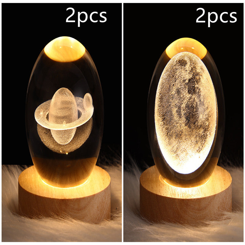 LED Nattlys 3D Galaxy Design Moderne Minimalisme 18