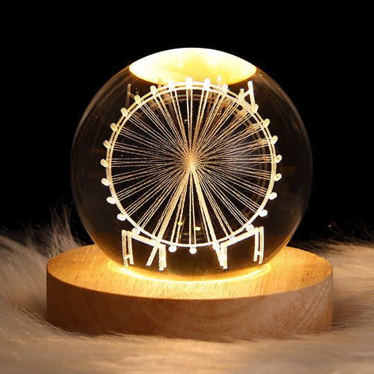 LED Nattlys 3D Galaxy Design Moderne Minimalisme 2