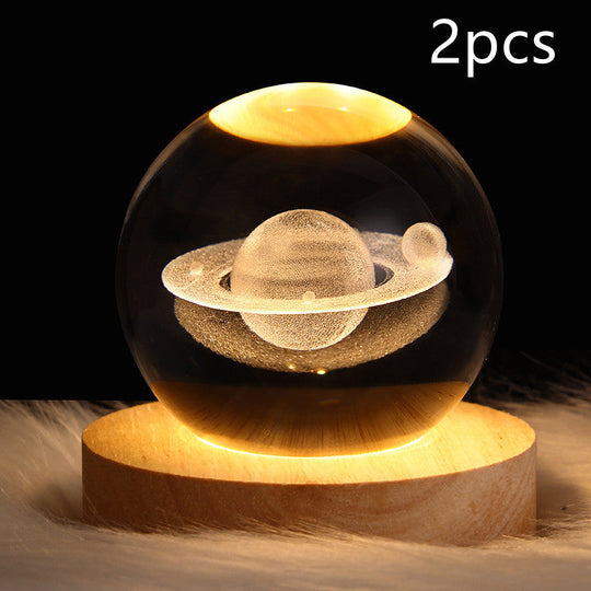 LED Nattlys 3D Galaxy Design Moderne Minimalisme 21