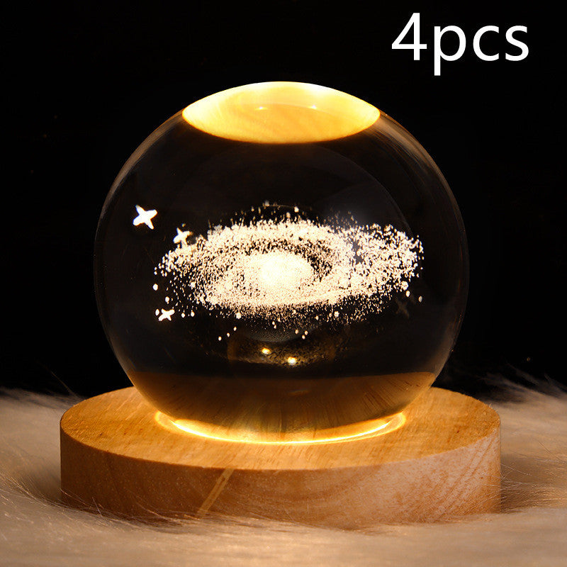 LED Nattlys 3D Galaxy Design Moderne Minimalisme 22