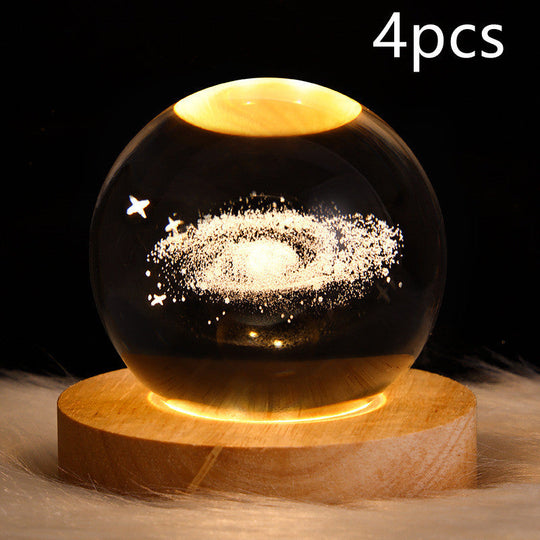 LED Nattlys 3D Galaxy Design Moderne Minimalisme 22