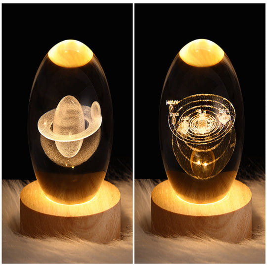 LED Nattlys 3D Galaxy Design Moderne Minimalisme 25