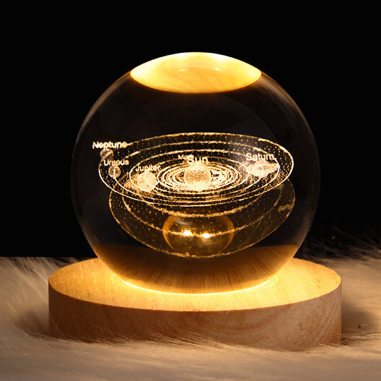 LED Nattlys 3D Galaxy Design Moderne Minimalisme 26