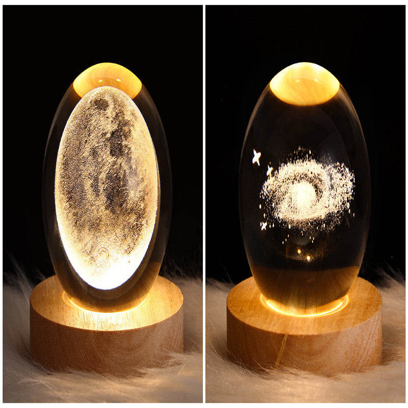 LED Nattlys 3D Galaxy Design Moderne Minimalisme 30
