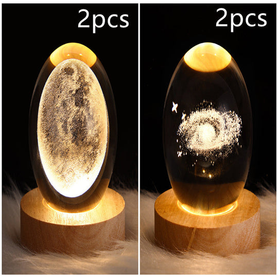 LED Nattlys 3D Galaxy Design Moderne Minimalisme 32