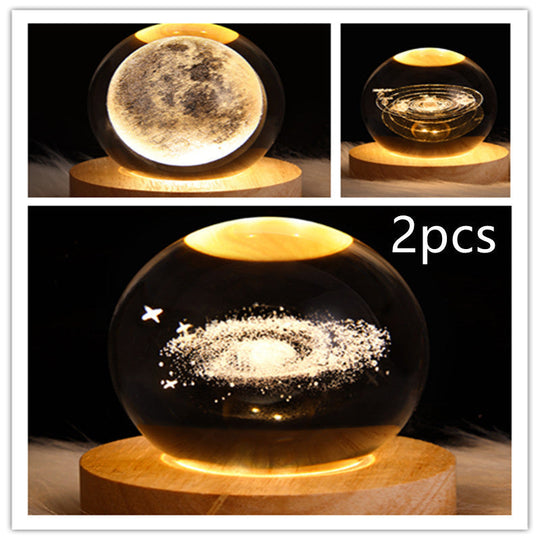 LED Nattlys 3D Galaxy Design Moderne Minimalisme 33