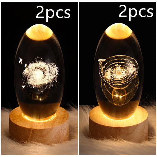 LED Nattlys 3D Galaxy Design Moderne Minimalisme 37