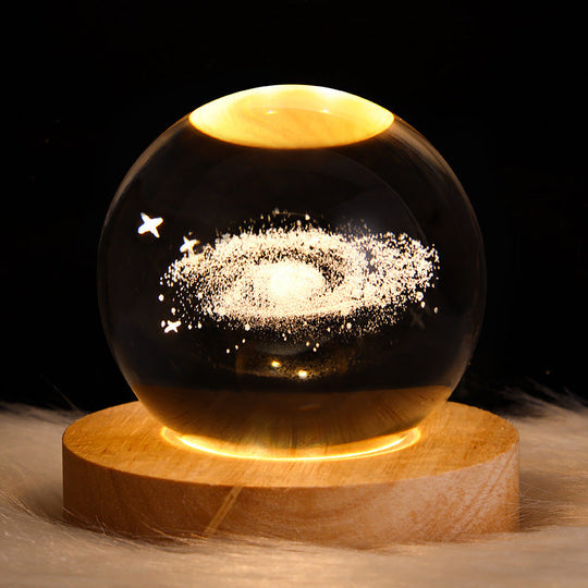 LED Nattlys 3D Galaxy Design Moderne Minimalisme 4
