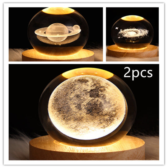 LED Nattlys 3D Galaxy Design Moderne Minimalisme 40