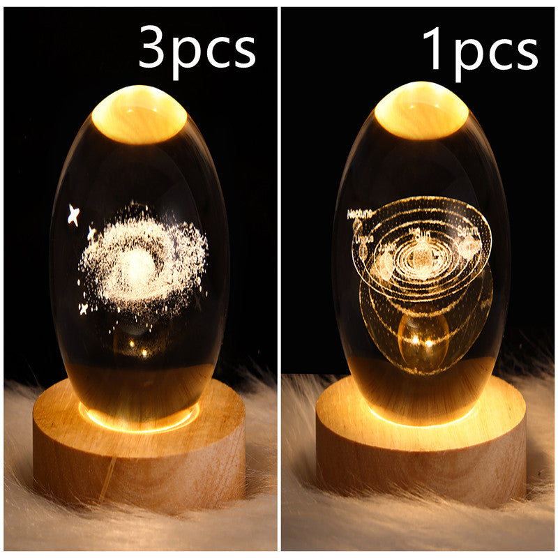 LED Nattlys 3D Galaxy Design Moderne Minimalisme 41