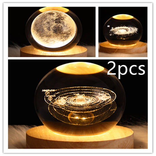 LED Nattlys 3D Galaxy Design Moderne Minimalisme 43